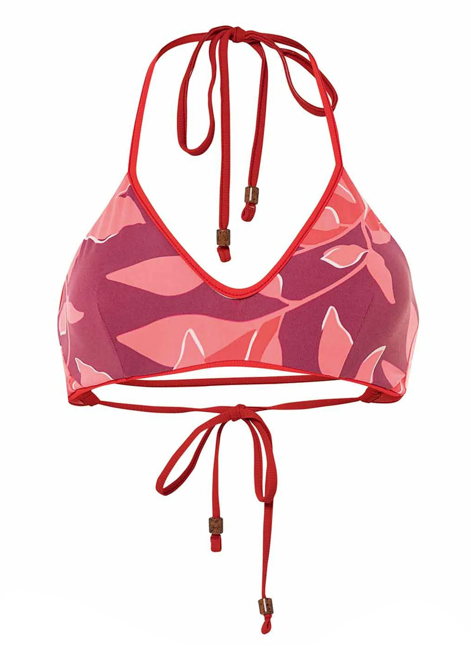 Maaji River Halter Bikini Top - Scarlet Red