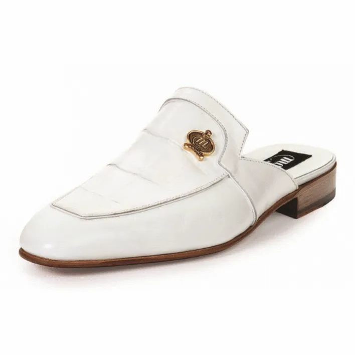 Mauri 4856 Canova Alligator & Calfskin Sandals White (Special Order)