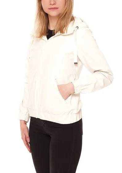 MAZINE Shelby Light Jacket chaqueta de entretiempo para mujer vegana y sostenible con capucha 22131461 lana blanco