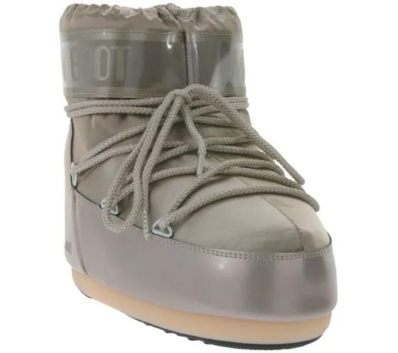 Moon Boot Icon Low Glance stivali invernali da donna stivali invernali lucidi con lacci lunghi 14093500 003 oro