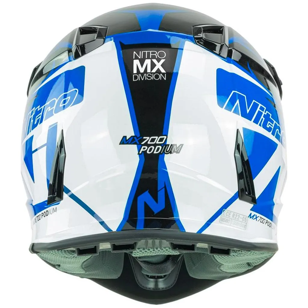 Nitro - MX700 Black/Blue Helmet