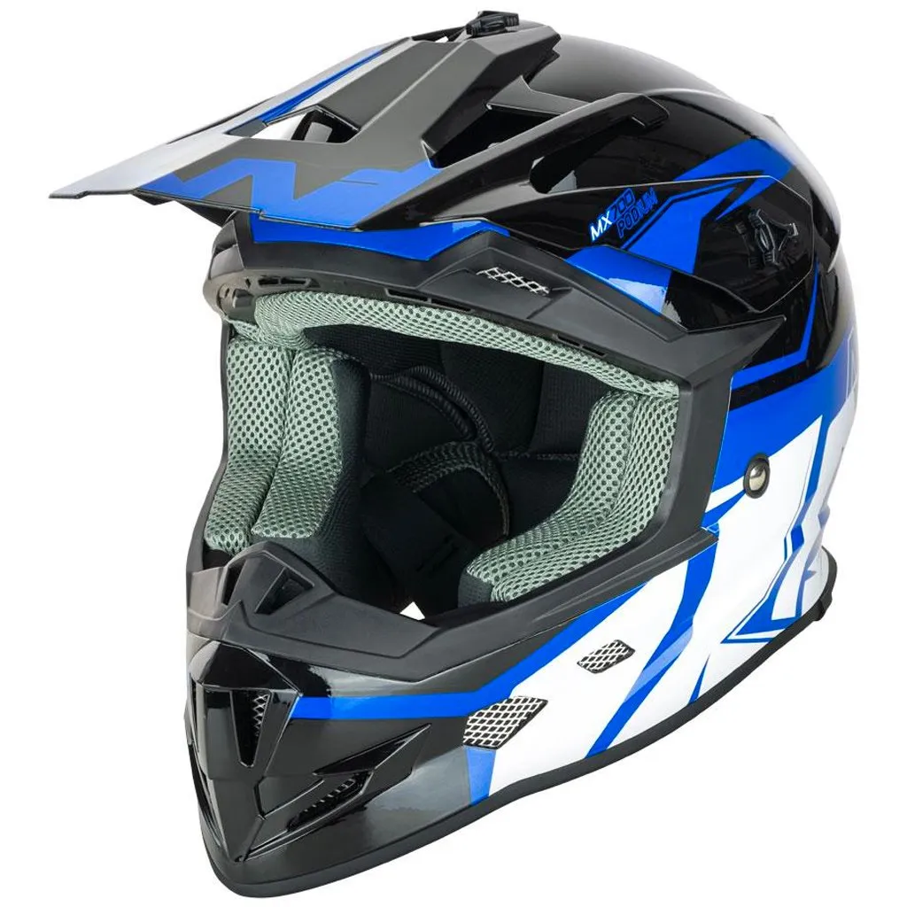 Nitro - MX700 Black/Blue Helmet