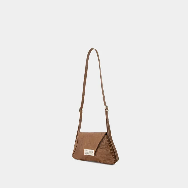 Numeric Medium Worn Out Bag - MM6 Maison Margiela - Leather - Brown