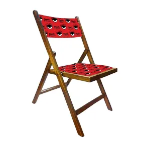 Nutcase Folding Wooden Balcony Chair  -  Black Eyes