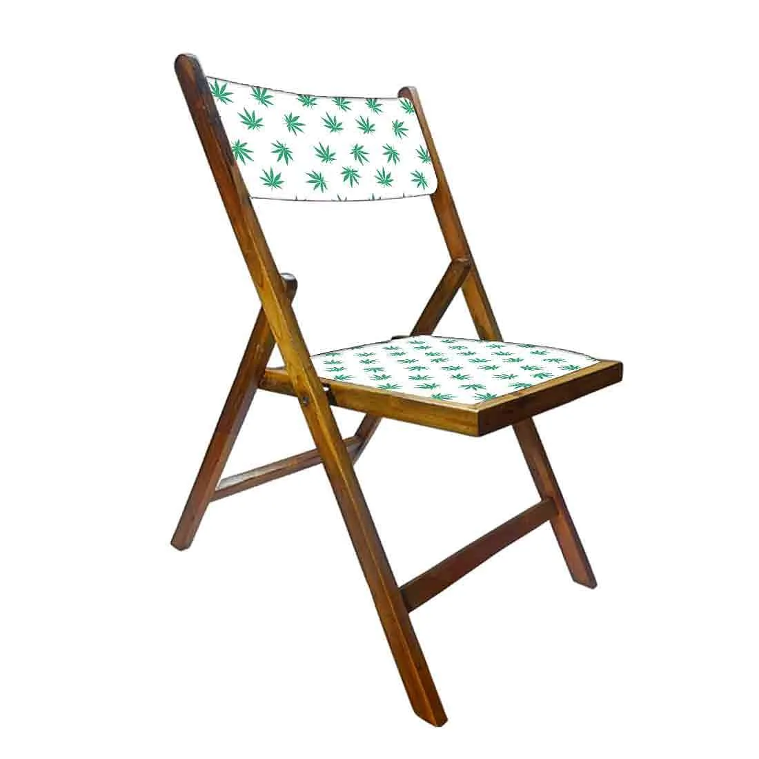 Nutcase Folding Wooden Chair For Dining  -  Baby Leaves