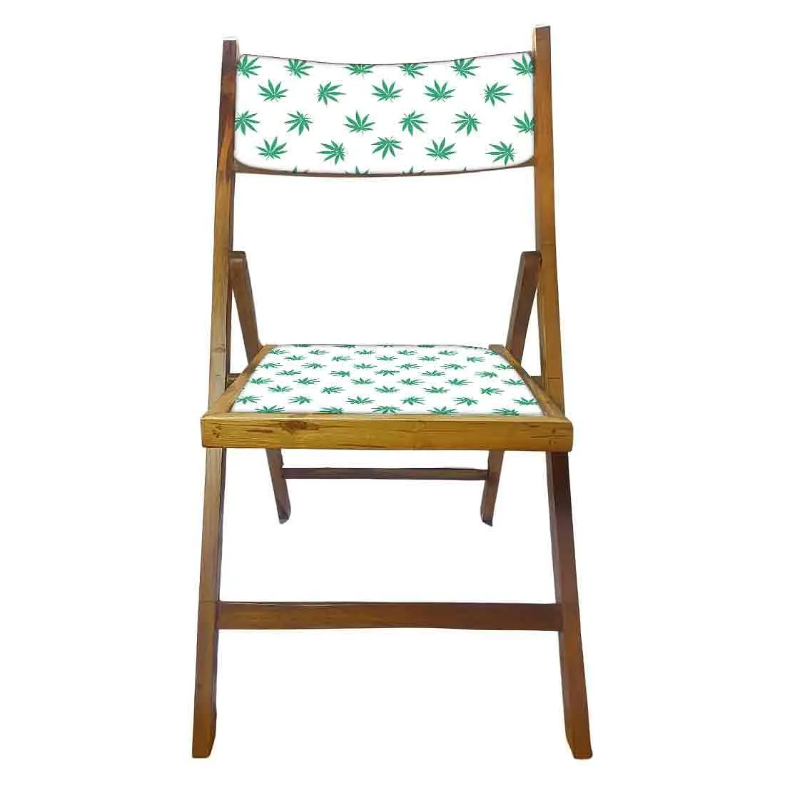 Nutcase Folding Wooden Chair For Dining  -  Baby Leaves