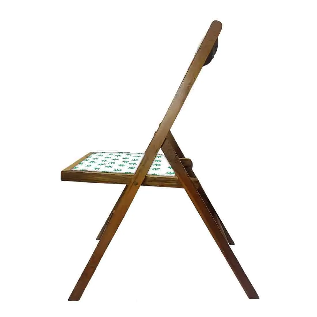 Nutcase Folding Wooden Chair For Dining  -  Baby Leaves