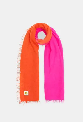 ORANGE DAISY NEON PINK SCARF - V VON GOAT