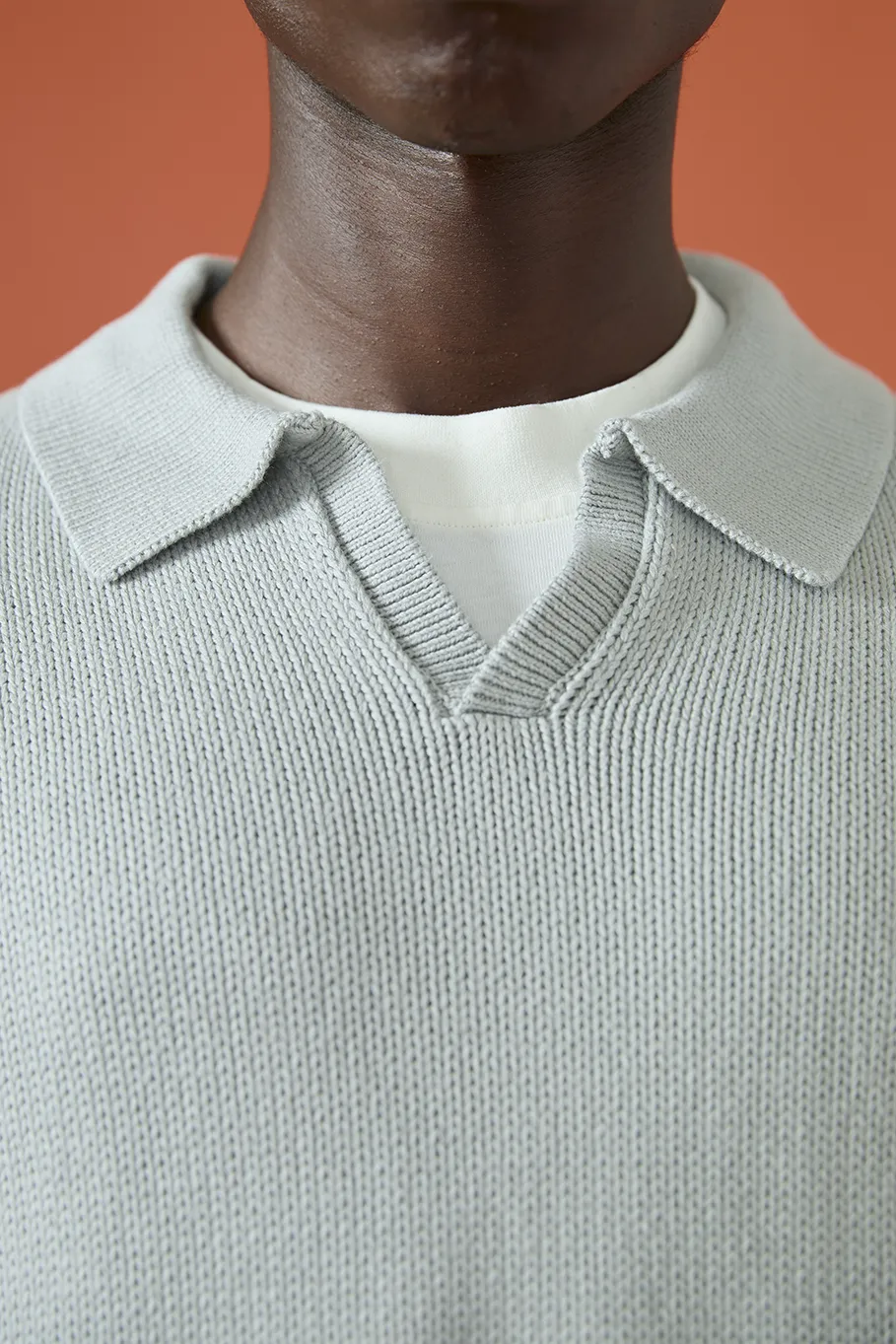 OSLO GRAYSCALE KNITTED POLO