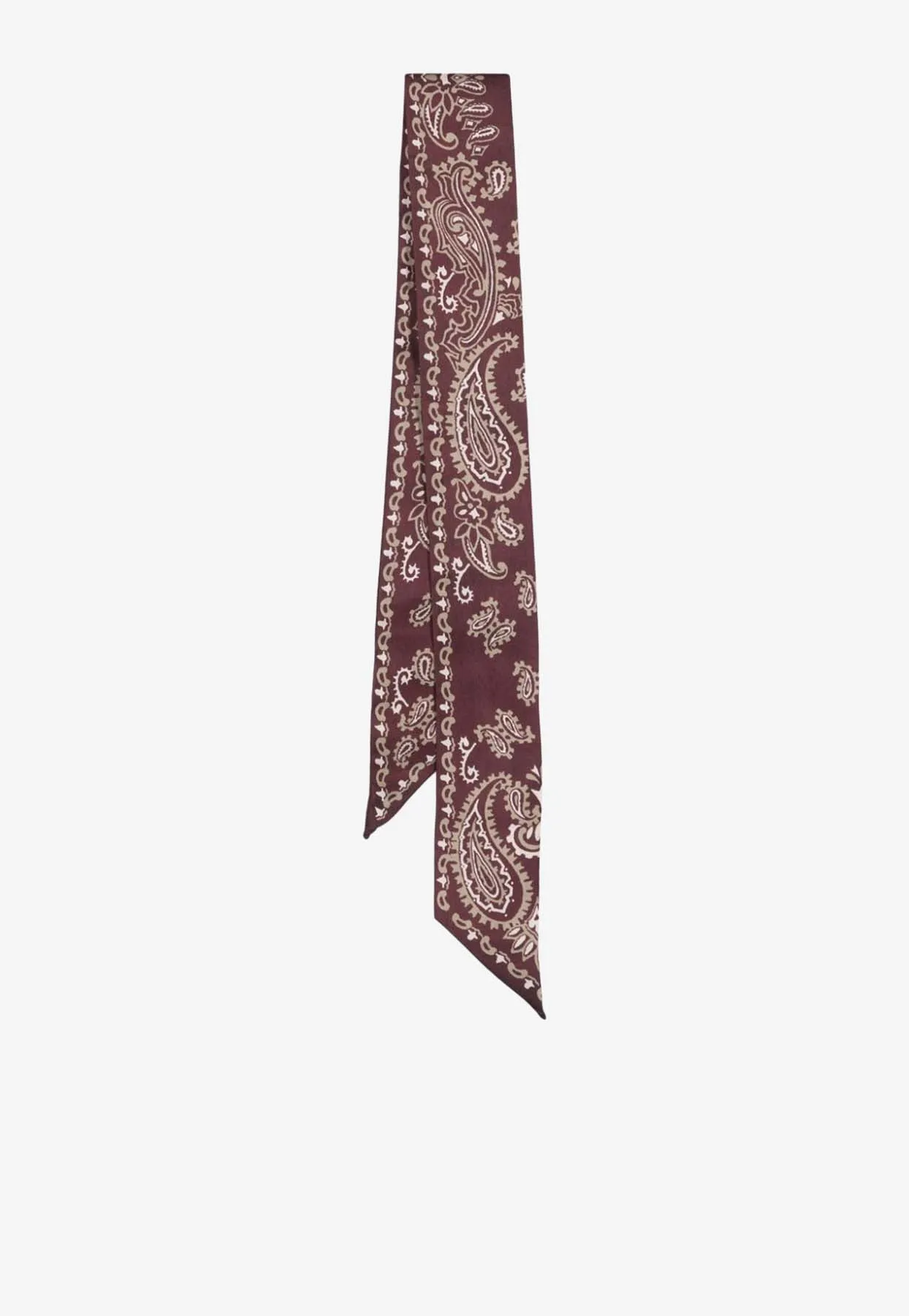 Paisley Print Silk Scarf