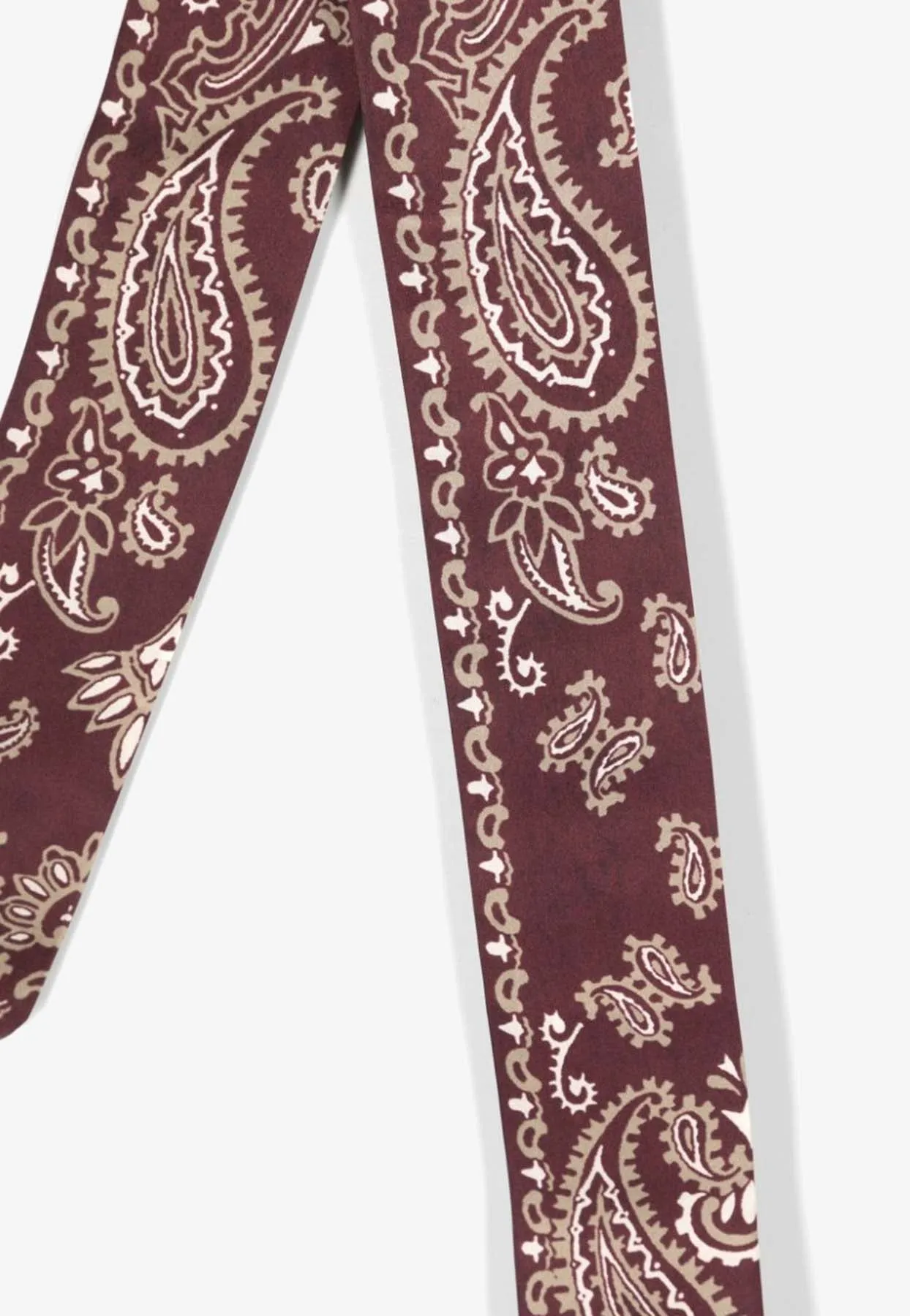 Paisley Print Silk Scarf