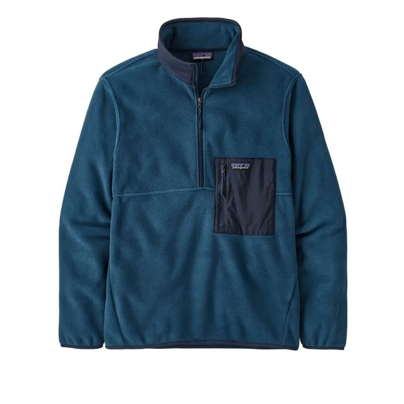 Patagonia Microdini 1/2 Zip Fleece Pullover (Tidepool Blue)