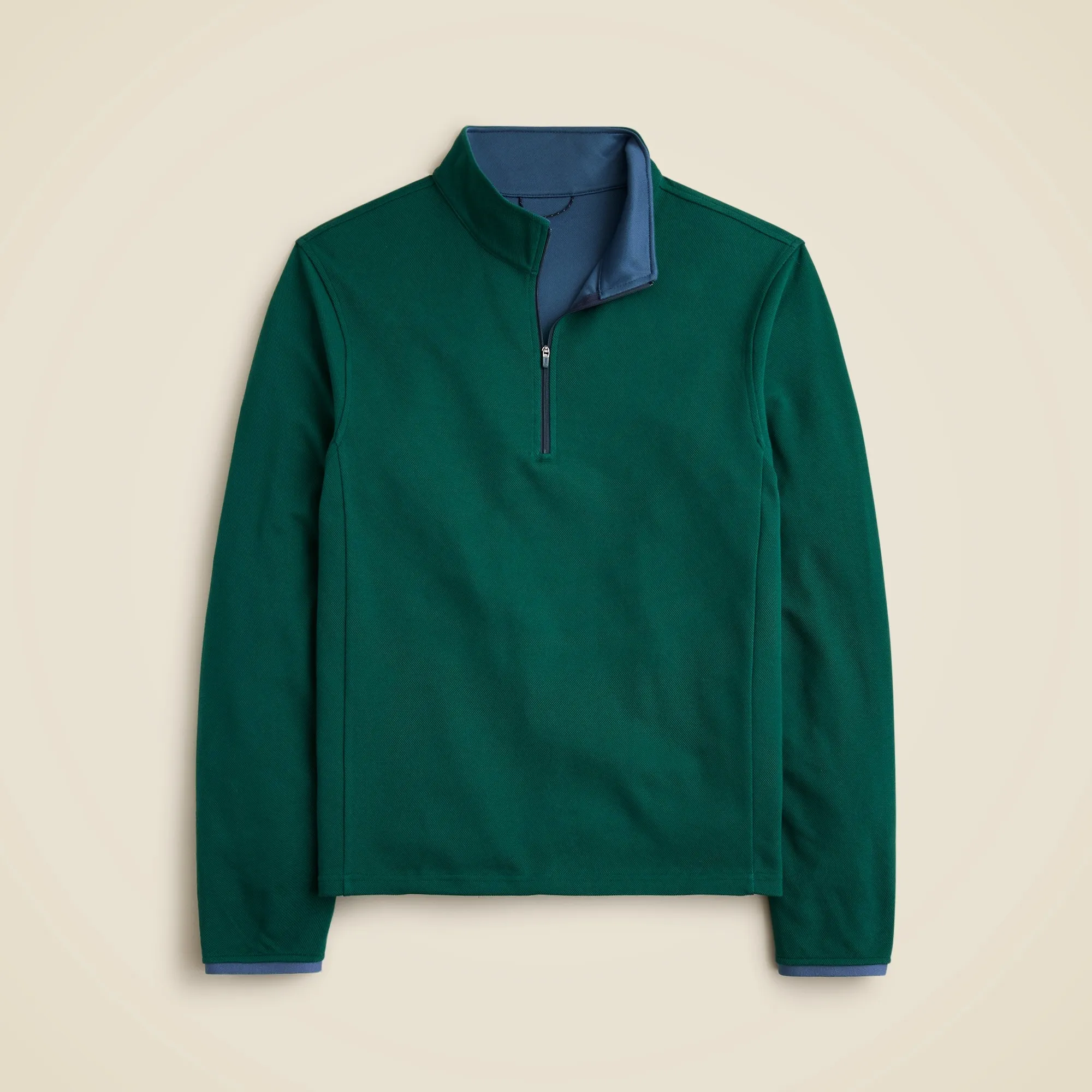 Performance half-zip pullover with COOLMAX® technology