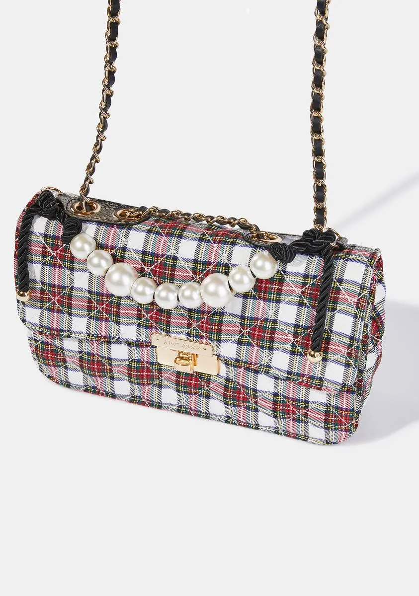 Plaid To Meet You Shoulder Bag-