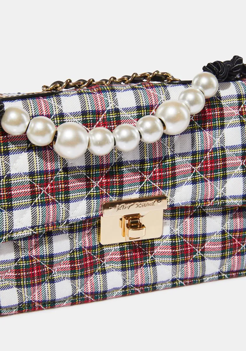 Plaid To Meet You Shoulder Bag-