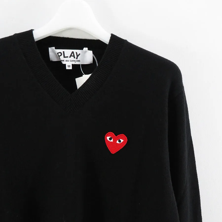 【PLAY COMME des GARCONS】V-NECK PULLOVER AZ-N002-051