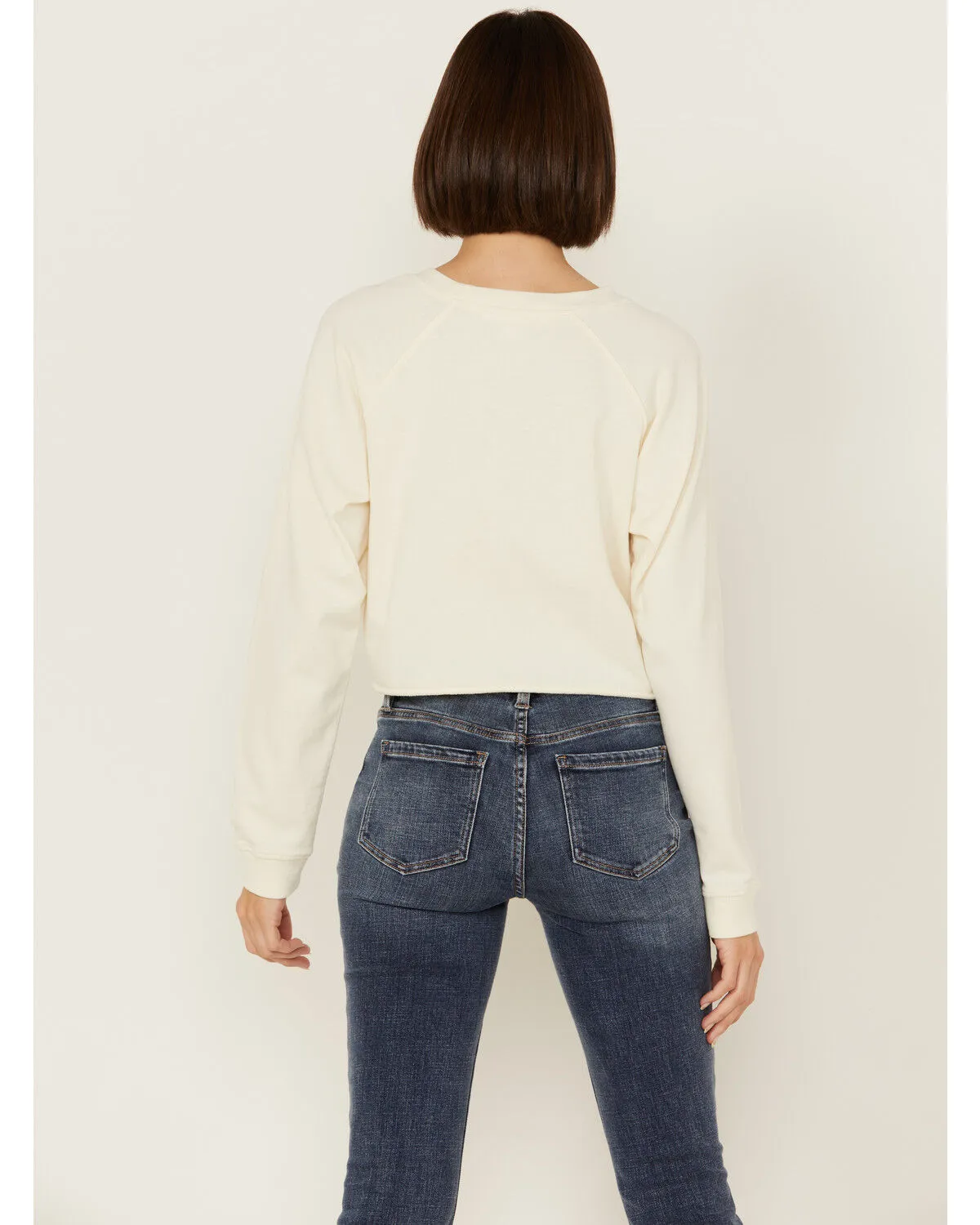 Product Name:  Cleo + Wolf Women's Asher Flocked Cropped Pullover