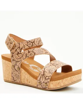 Product Name:  Very G Women's Casper Tooled Wedge Sandals