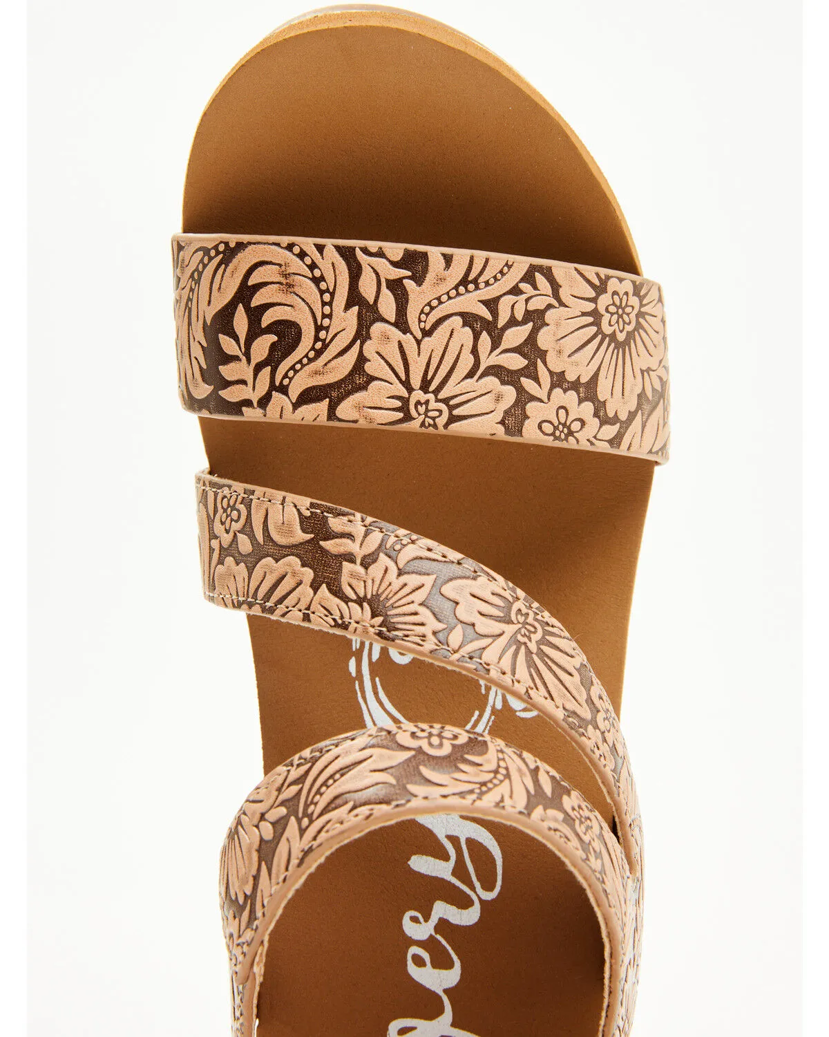 Product Name:  Very G Women's Casper Tooled Wedge Sandals