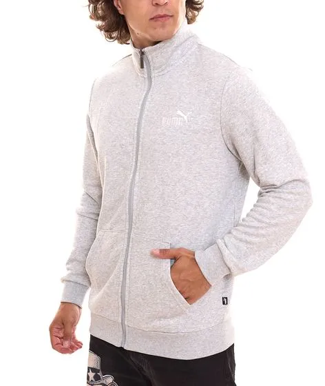 PUMA Men Ess 2 Col Track Jacket giacca da allenamento da uomo sostenibile in cotone 679632 04 grigio