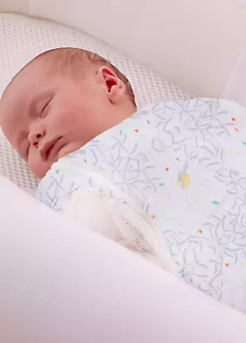 Purflo Swaddle to Sleep Baby Sleeping Bag 2.5 Tog 0 - 4 Months - Stargazer White | Grattan