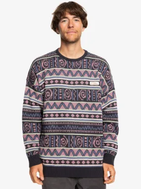 Purple Vision - Crew Neck Pullover for Men