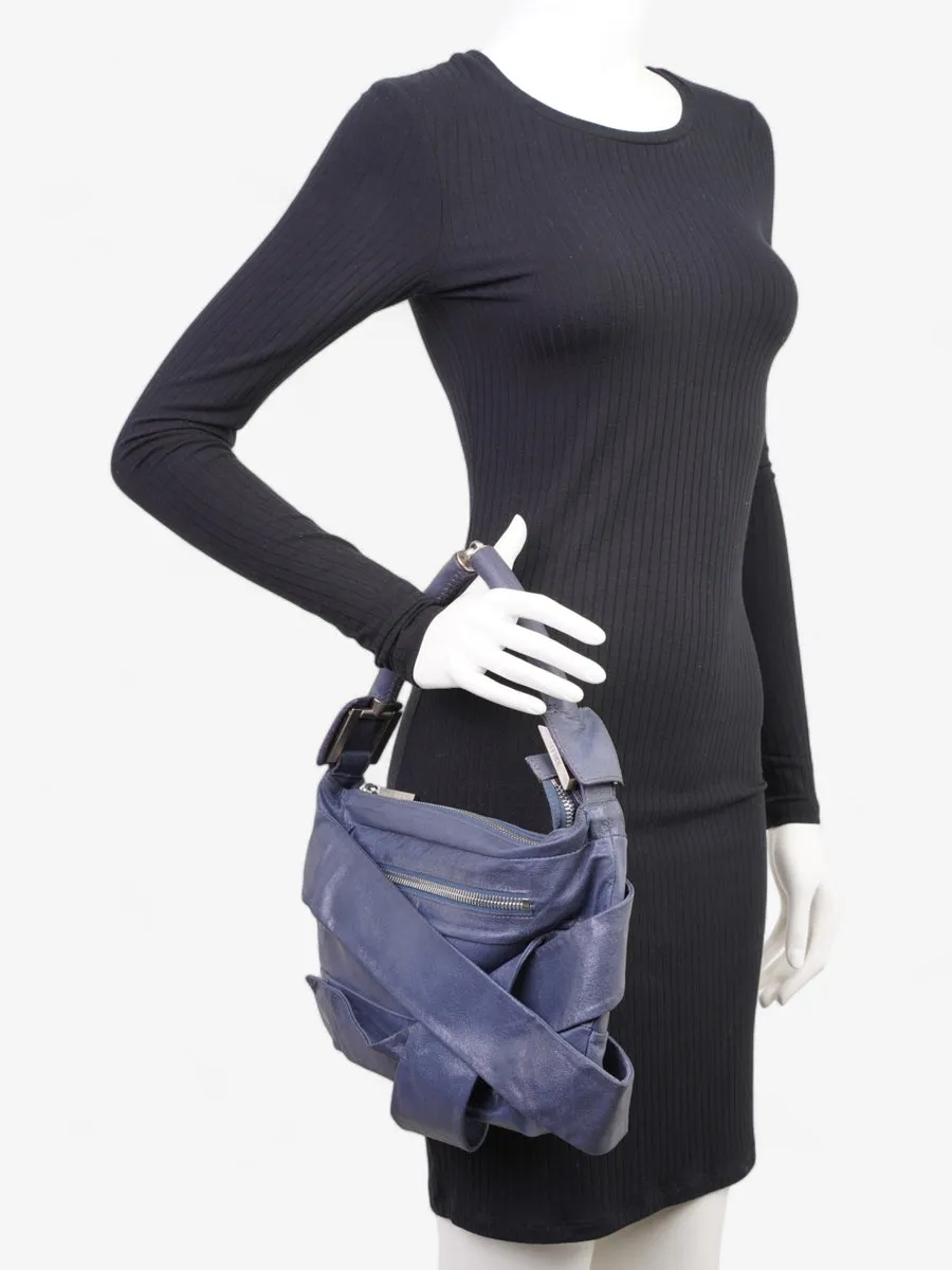 Shoulder Bag Midnight Blue Leather