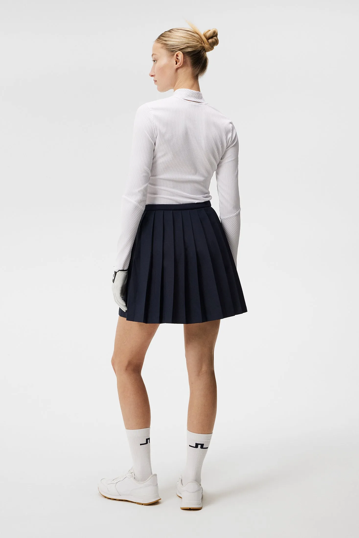 Sierra Pleat Skirt / JL Navy