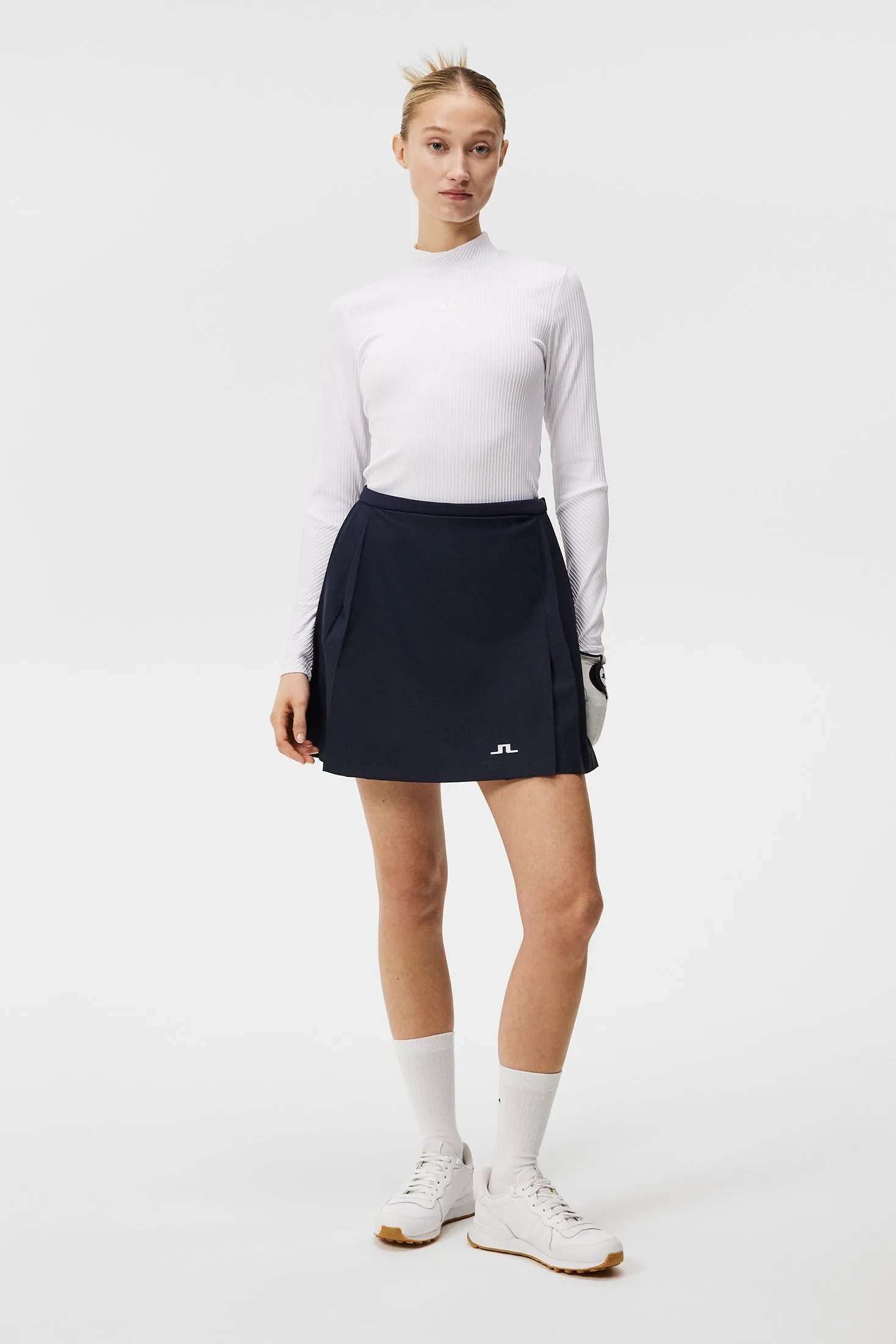 Sierra Pleat Skirt / JL Navy