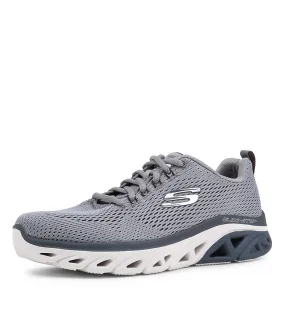 SKECHERS Glide Grey Navy Fabric Sneakers