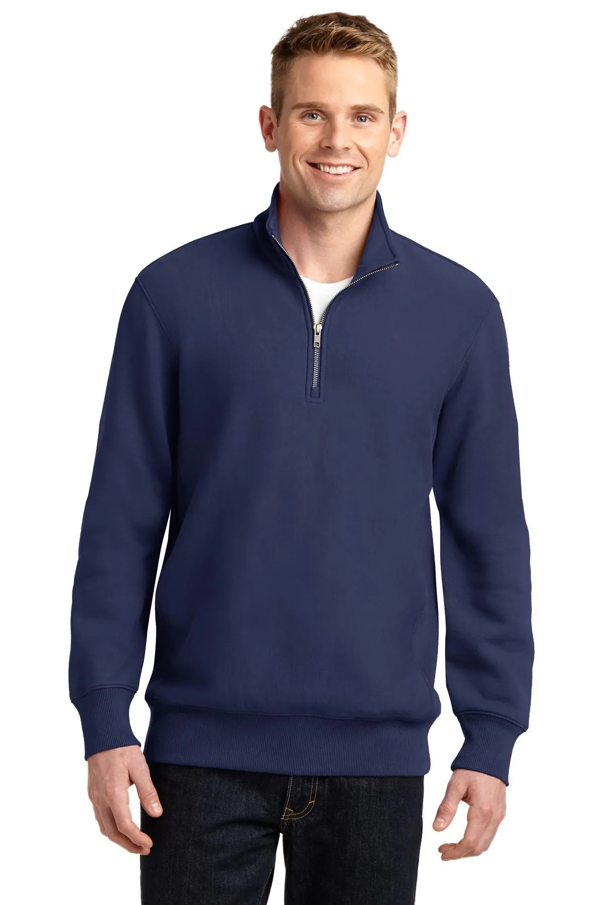 Sport-Tek Super Heavyweight 1/4-Zip Pullover Sweatshirt ST283 True Navy