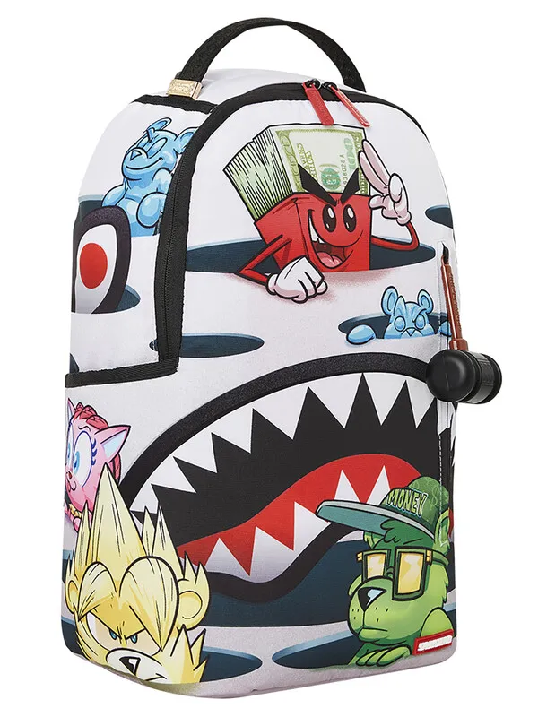 Sprayground Can't Catch Me Backpack - White