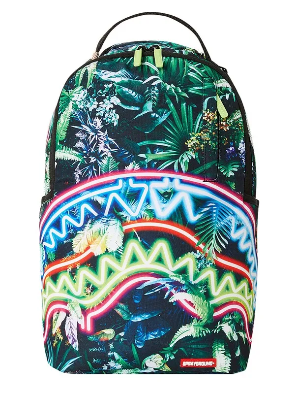 Sprayground Neon Sharl Jungle Backpack - Green