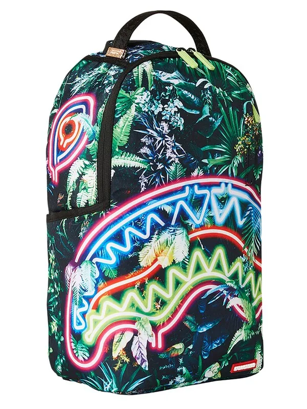 Sprayground Neon Sharl Jungle Backpack - Green