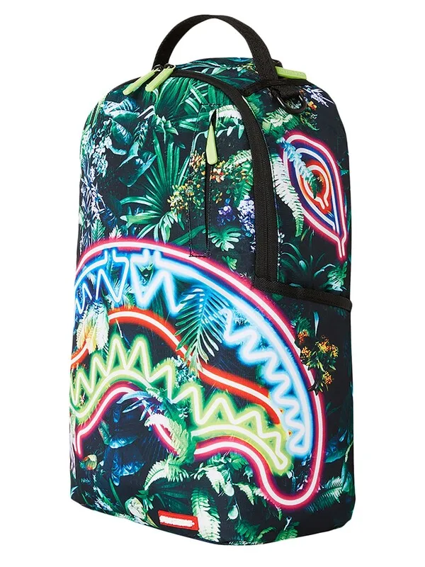 Sprayground Neon Sharl Jungle Backpack - Green