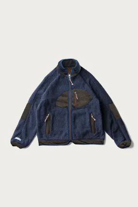 Sunset Pile Jacket - Indigo Kakishibu