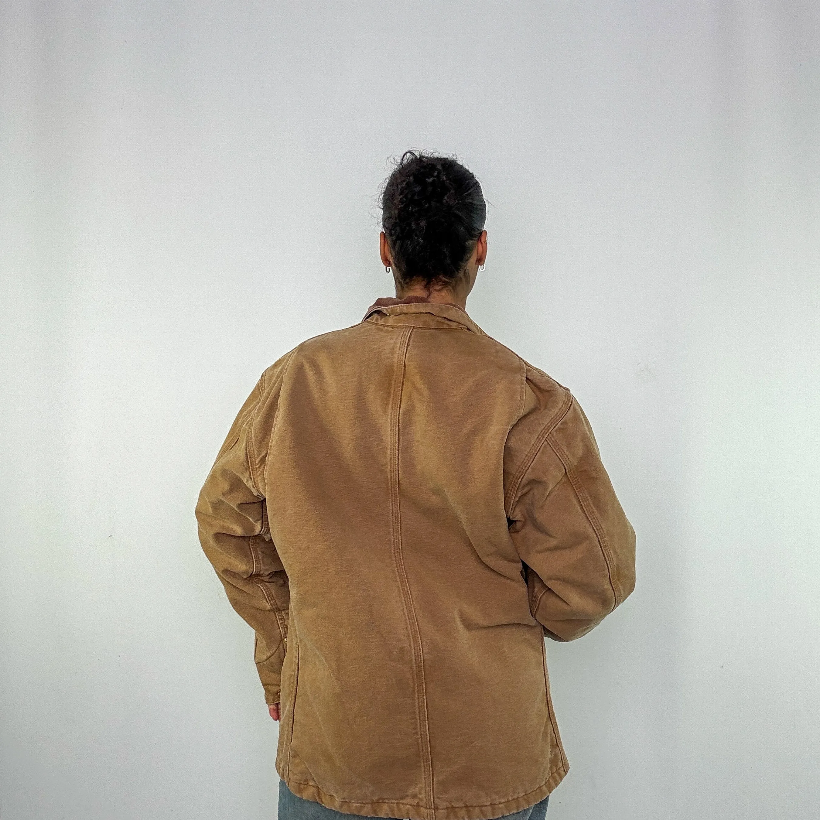 Tan 90s Carhartt Chore Workwear Jacket (L)