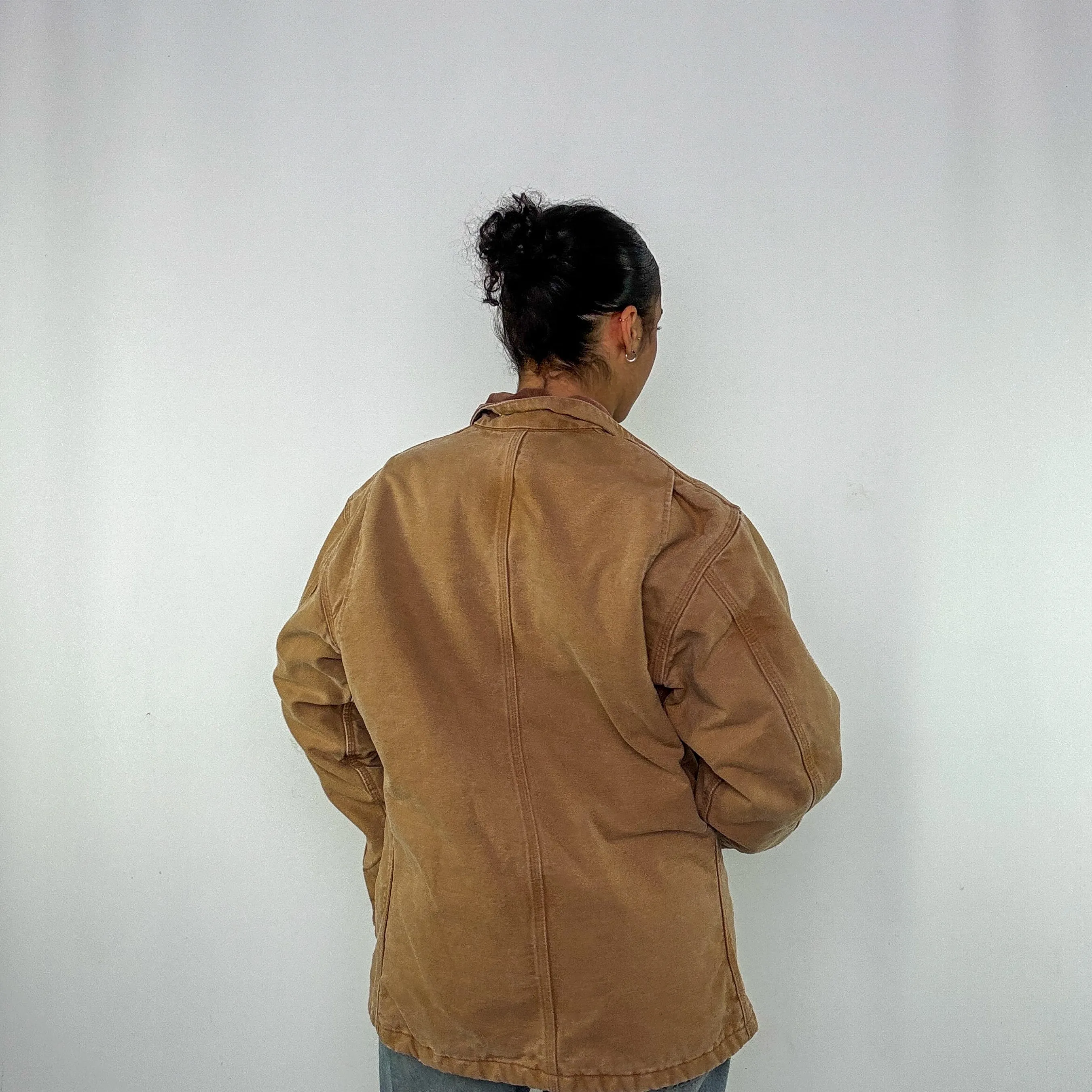 Tan 90s Carhartt Chore Workwear Jacket (L)