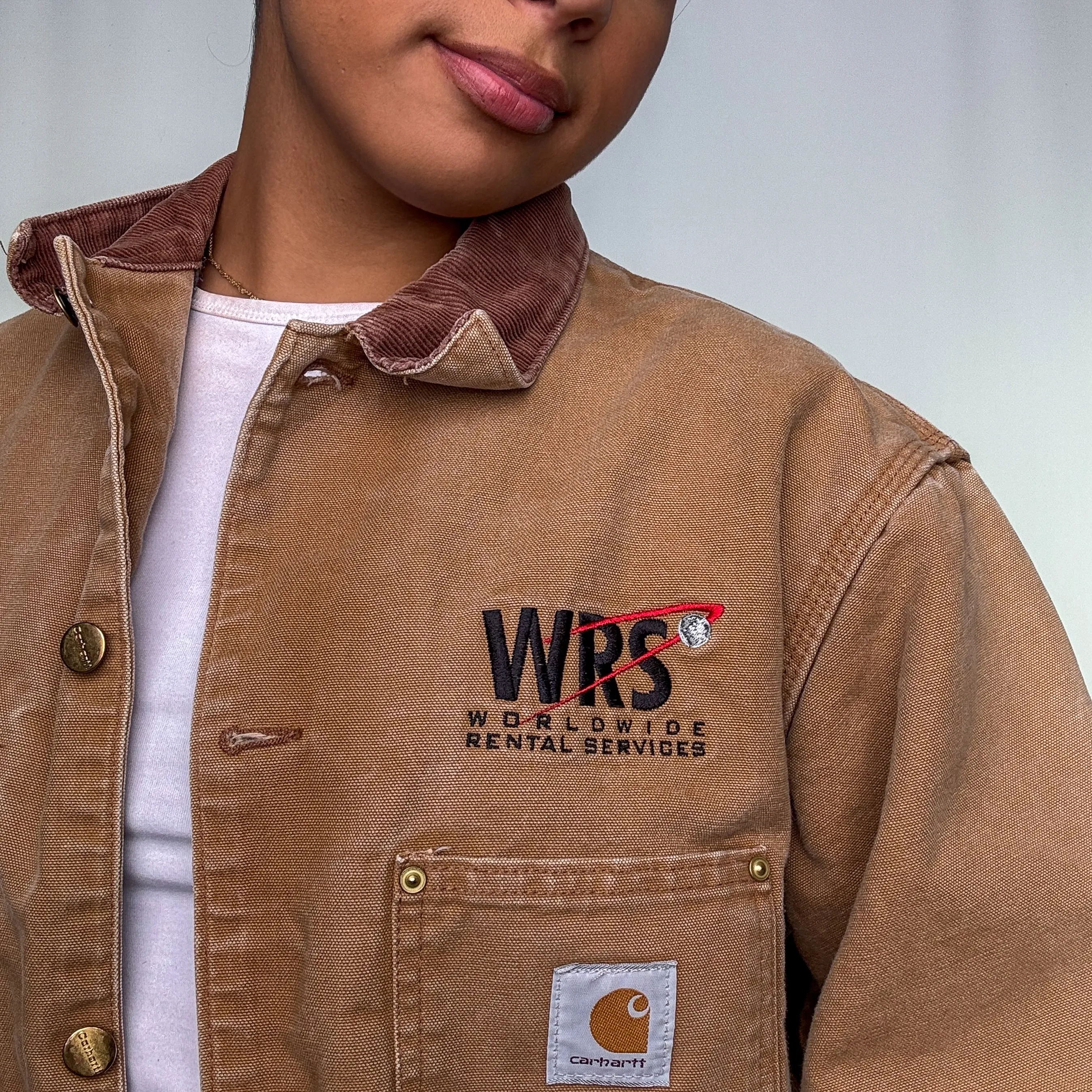 Tan 90s Carhartt Chore Workwear Jacket (L)