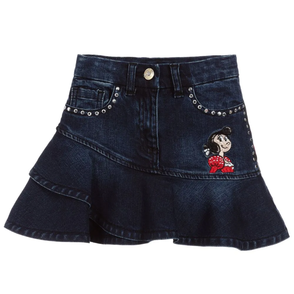 Teen Denim Olive Oyl Skirt 