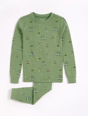 The Golf Pajama Top & Bottom Set - KIDS