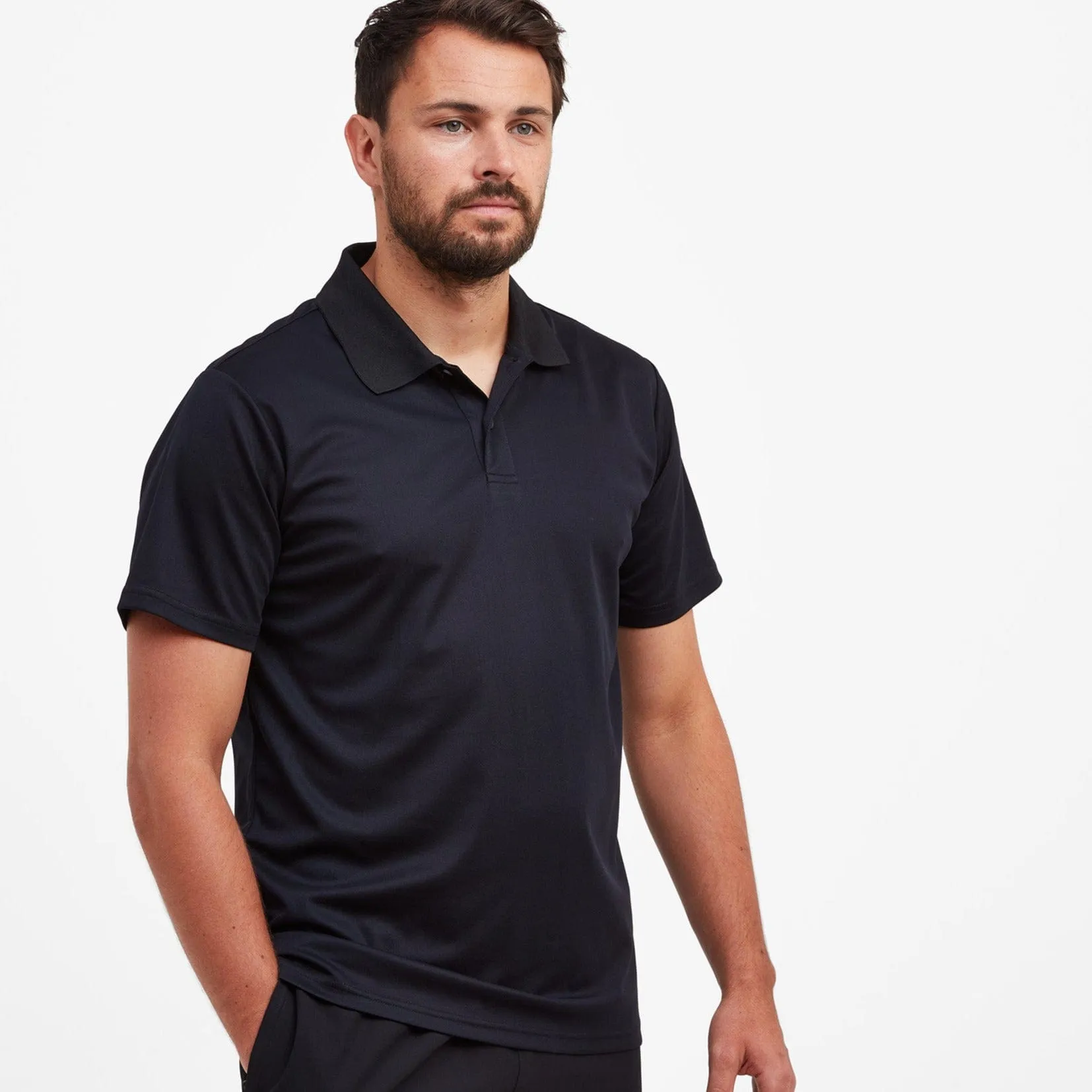 Torres Mens Tech Polo - Black