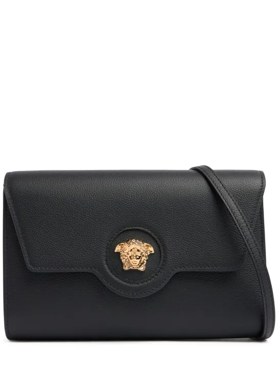 Versace   Medusa grain leather shoulder bag 