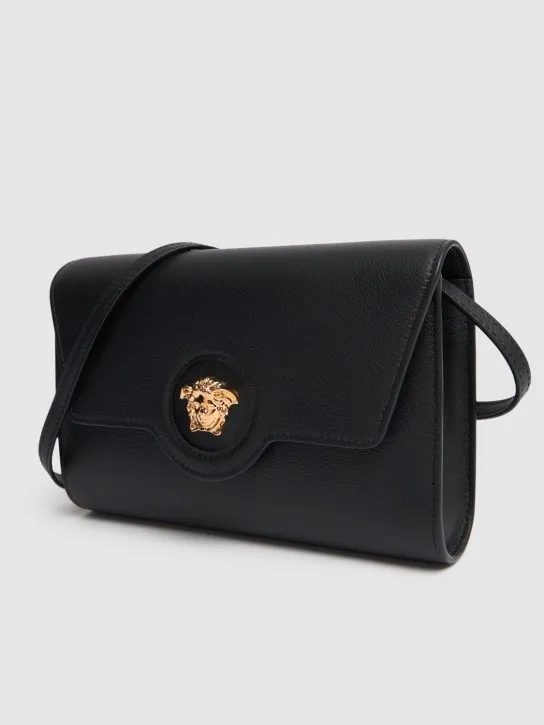 Versace   Medusa grain leather shoulder bag 