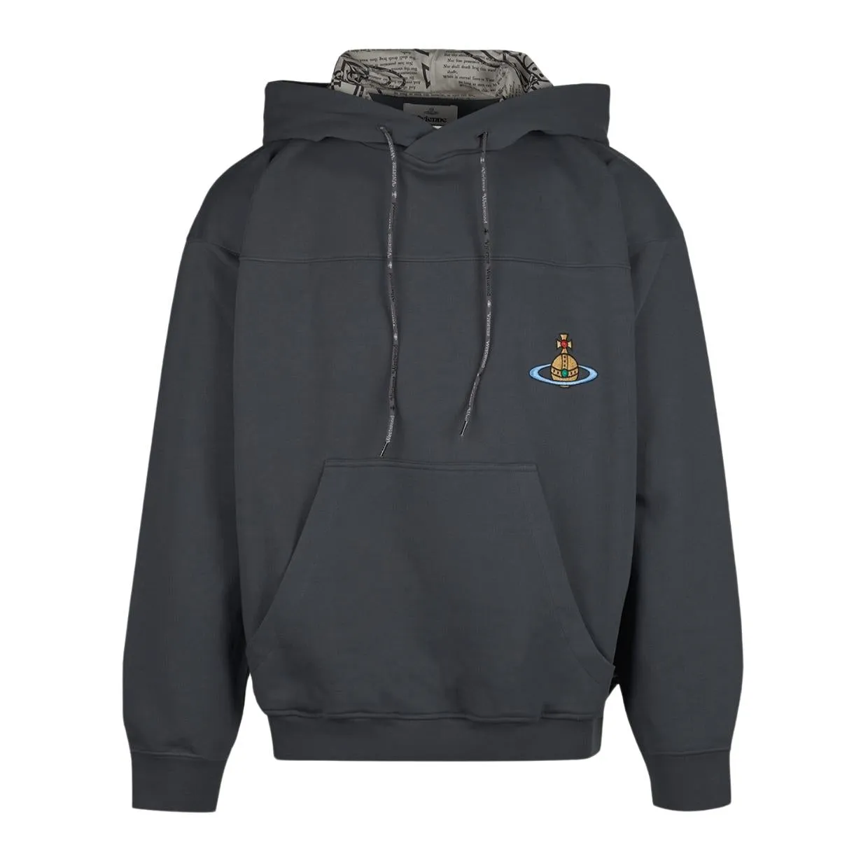 Vivienne Westwood Orb Logo Grey Fresh Hoodie