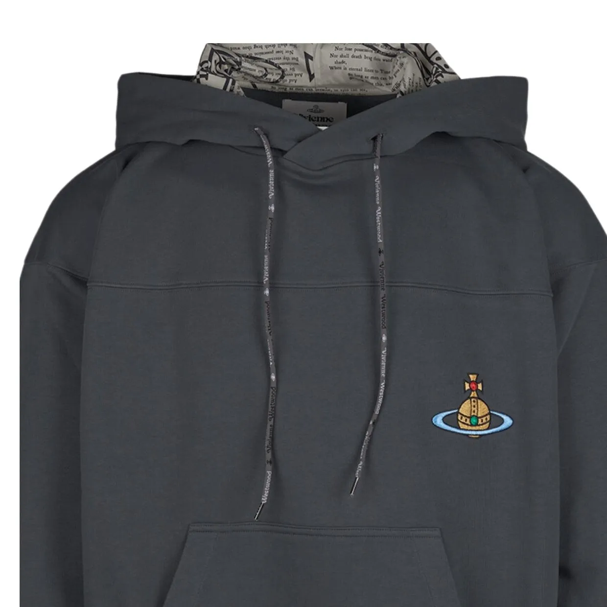 Vivienne Westwood Orb Logo Grey Fresh Hoodie