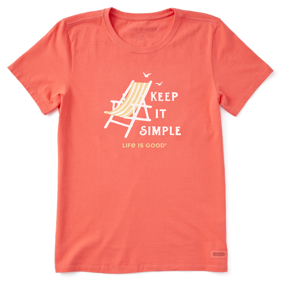 Women's Keep it Simple Beach Chair Crusher Tee