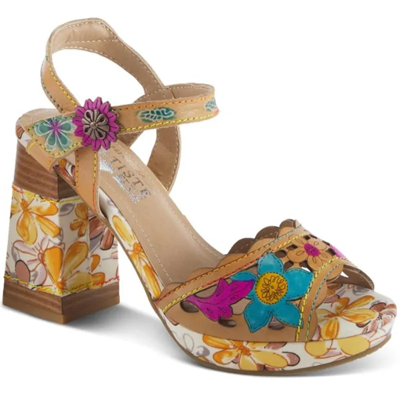 Women’s L’Artiste Avantgarde Sandals – Tan Multi