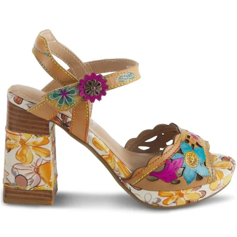 Women’s L’Artiste Avantgarde Sandals – Tan Multi