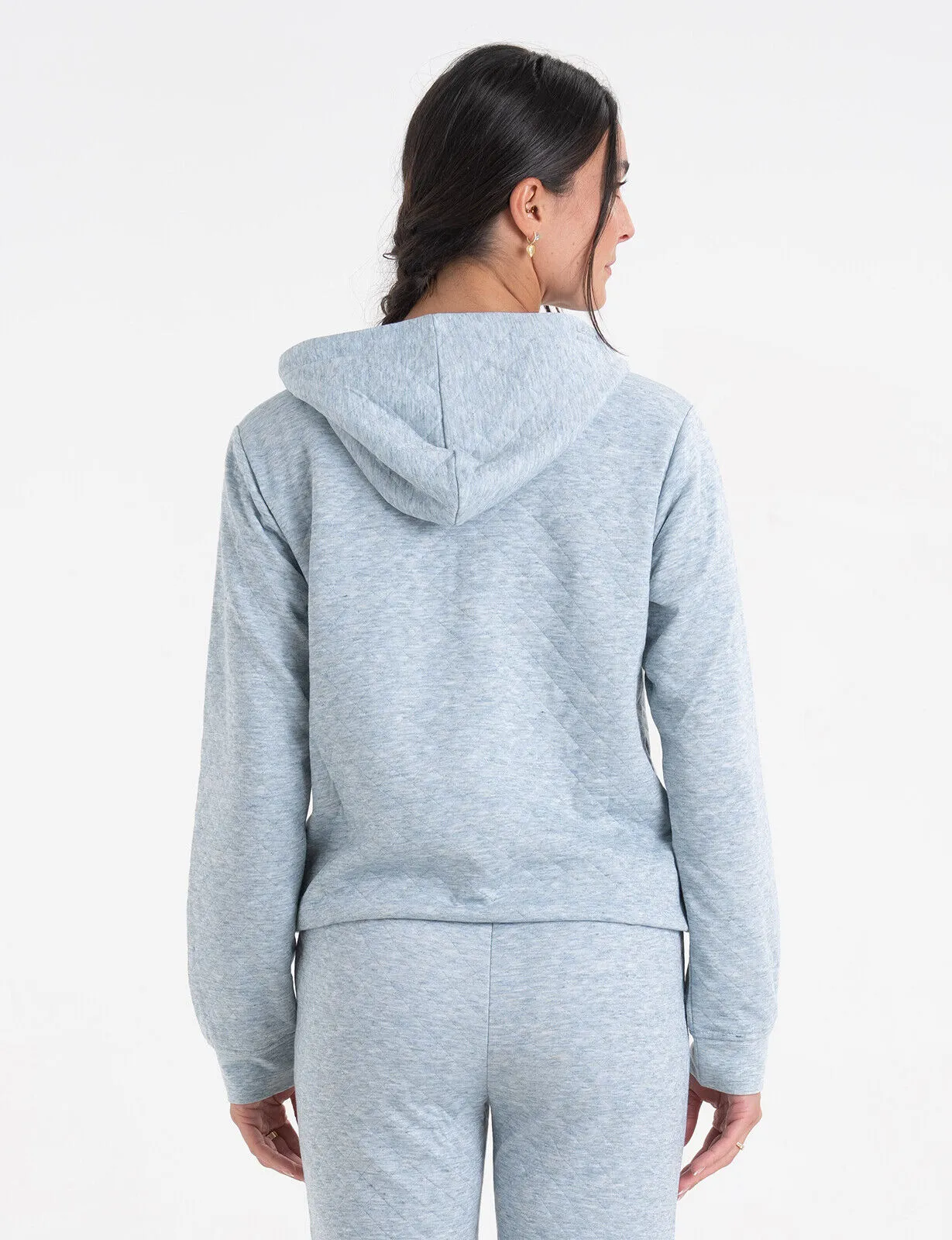 Women's 1/2 Zip Performance Quilted Comfort Hoodie